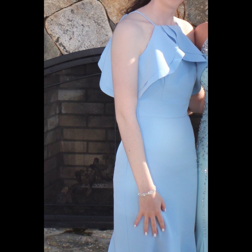 Nicole Miller Mew York Cold Shoulder Mermaid Gown